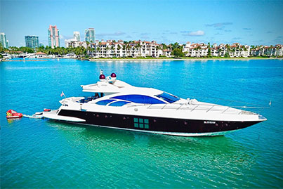 rent yacht Azimut 86 Leonardo Miami