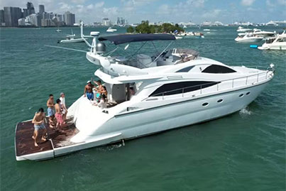 rent yacht Aicon 65 Warrior Miami