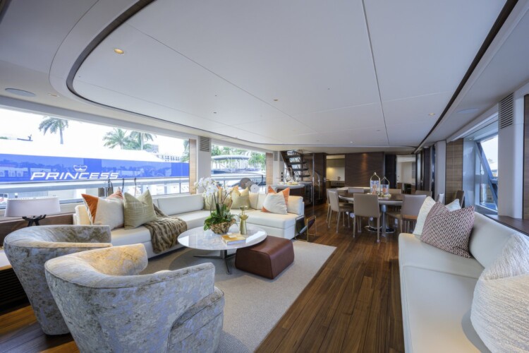 Princess 95’ Luxury Yacht For Charter In Miami, FL